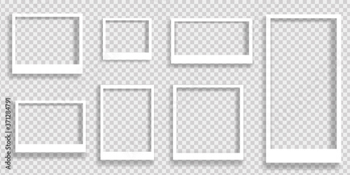 Fotografía Realistic polaroid photo frames