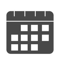 Poster - reminder date calendar planning silhouette icon design