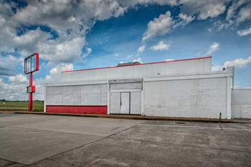 Wall Mural - Bankrupt Fast Food Restaurant After the 2020 Pandemic