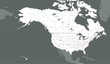North American Countries Map. 
The main boundary map of Canada, the United States.