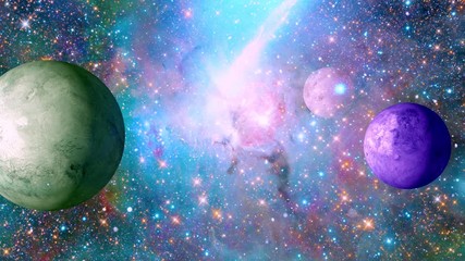 sci-fi space video, science fiction space, universe, planet, science