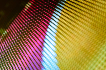 CloseUp LED blurred screen. LED soft focus background. abstract background ideal for design.