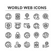 © Hasim - icon set bundle outline world web