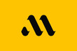 Minimal Innovative Initial MA logo and AM logo. Letter M MA AM creative elegant Monogram. Premium Business logo icon. Black color on background. M LOGO