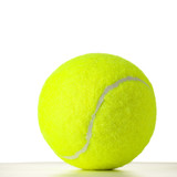 Fototapeta Sport - Tennis ball on white background