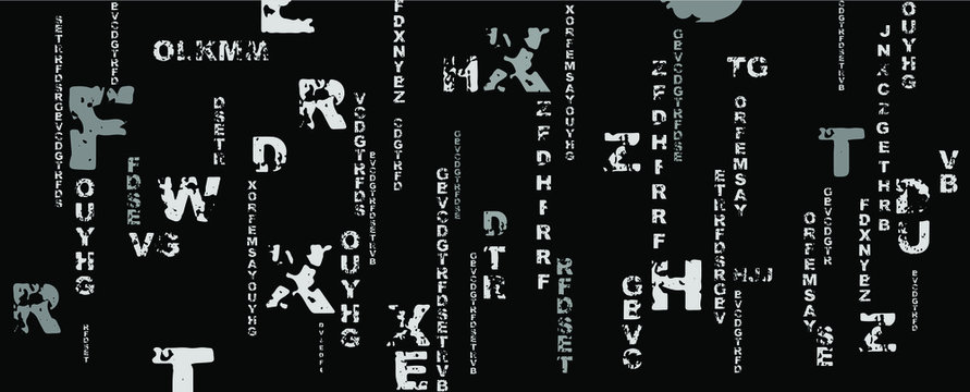 abstract background with alphabet	