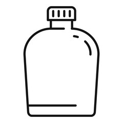 Poster - survival water flask icon. outline survival water flask vector icon for web design isolated on white