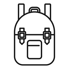 Poster - survival backpack icon. outline survival backpack vector icon for web design isolated on white backg