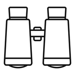 Poster - survival binoculars icon. outline survival binoculars vector icon for web design isolated on white b