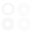 © miloje - Radial halftone dots in Circle Form for comic books . fireworks Explosion background . Vector Illustration . Starburst round Logo . Circular Design element . Abstract Geometric star rays . Sunburst .