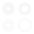 © miloje - Radial halftone dots in Circle Form for comic books . fireworks Explosion background . Vector Illustration . Starburst round Logo . Circular Design element . Abstract Geometric star rays . Sunburst .
