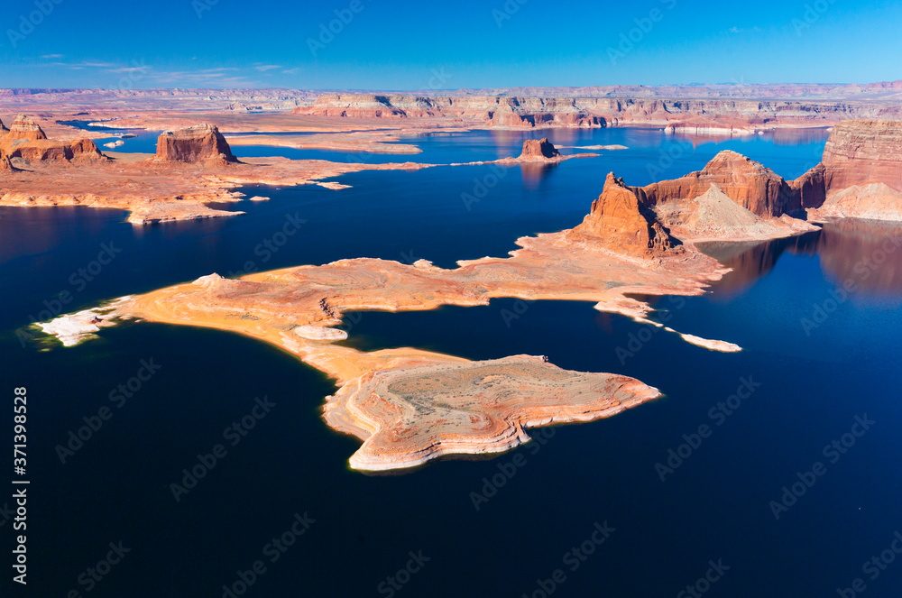 Lake Powell, Page, Arizona - Utah, Usa, America - obrazy, fototapety, plakaty 