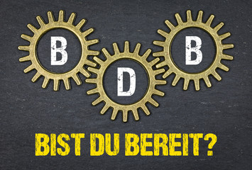 Poster - BDB bist du bereit?