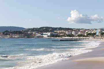 Wall Mural - Cannes with Palais des Festivals