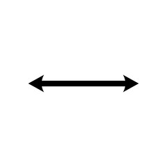 Double arrow icon, two side symbol, double arrow logo concept.