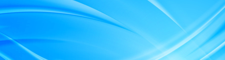 abstract shiny light blue smooth waves banner design. vector wavy header background