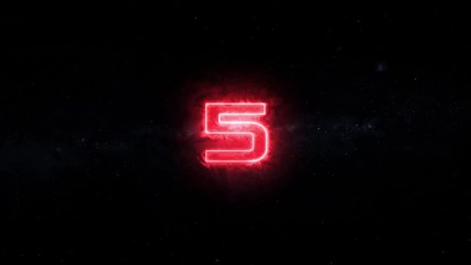 Wall Mural - Space exploration travel concept countdown on outer space sky background
