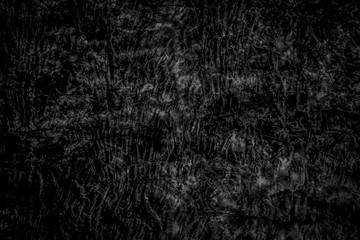 Wall Mural - Black wall background. Blank wide screen Real chalkboard background texture in college concept.