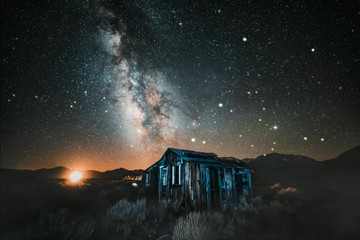 video motion nature portrait | milky way