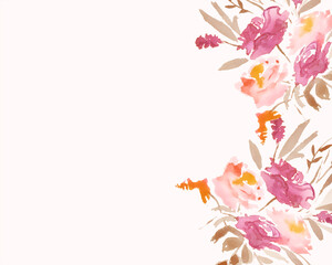 Sticker - watercolor flower flowers decoration background design