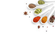 Various cooking ingredients, spices and herbs
