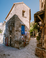 Wall Mural - Les Baux de Provence France, old historical village build on a hill in the Provence, Les Baux de Provence village on the rock formation and its castle. France, Europe