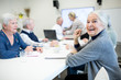 © Westend61 - Senior citizens attending public health course