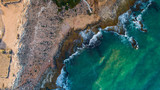 Fototapeta Morze - cost Line of costa Blanca , Alicante , Spain 
Aerial view , drone shoot 