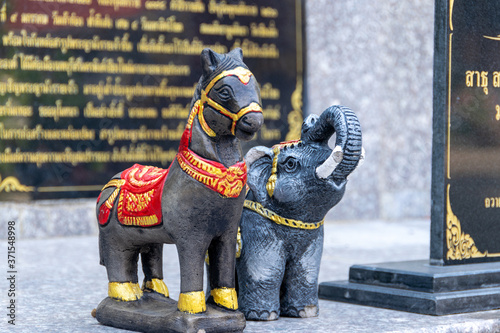 Fotomural Temple objects in Chiang Mai, Thailand.