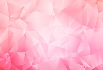 Light Pink, Yellow vector polygon abstract backdrop. Modern abstract illustration with triangles. Completely new template for your banner.