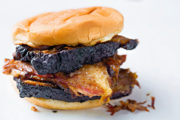 Sticker - rustic american barbecue beef brisket sandwich