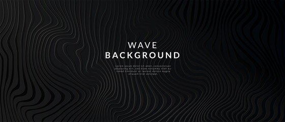 abstract white line wave background