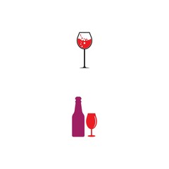 Wine Logo Template vector illustrtion