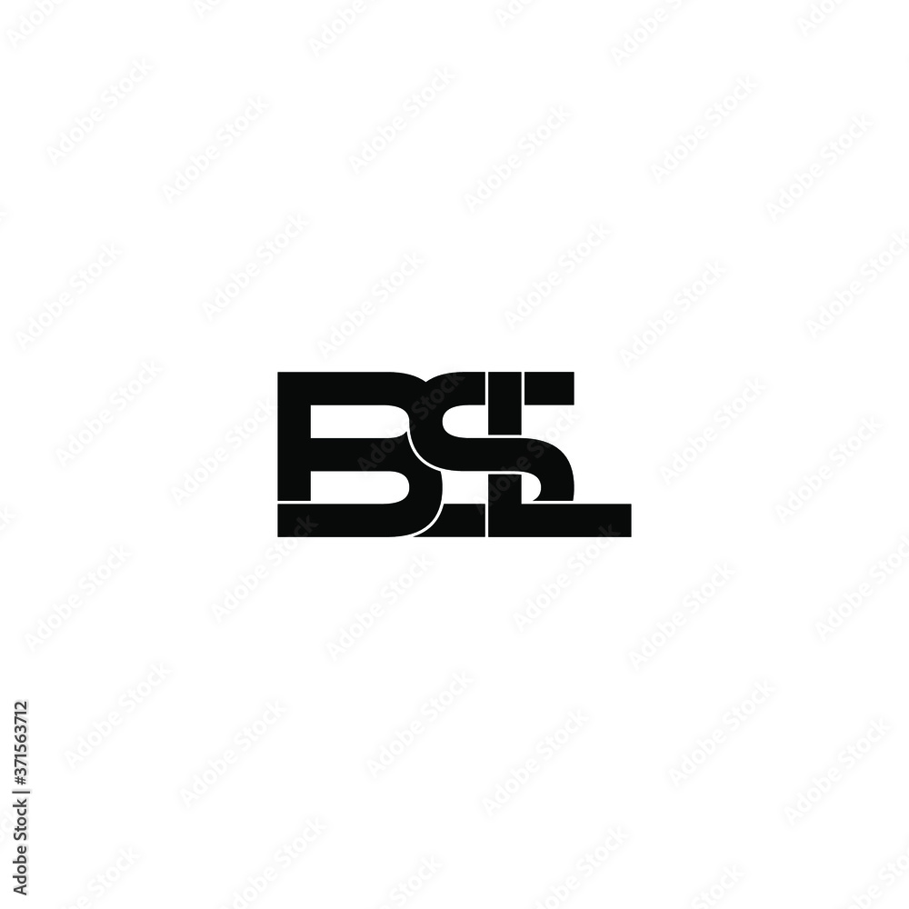 bsl letter original monogram logo design Stock Vector | Adobe Stock
