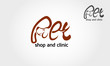Pet Shop and Clinic Vector Logo Template. Logo of pets. Can be used for your business, nonprofit organizations, etc.