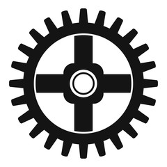 Poster - Watch cog wheel piece icon. Simple illustration of watch cog wheel piece vector icon for web design isolated on white background