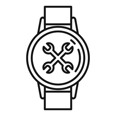 Poster - handwatch repair icon. outline handwatch repair vector icon for web design isolated on white backgro