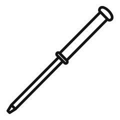 Poster - Watch repair screwdriver icon. Outline watch repair screwdriver vector icon for web design isolated on white background