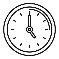 Poster - office wall clock repair icon. outline office wall clock repair vector icon for web design isolated 