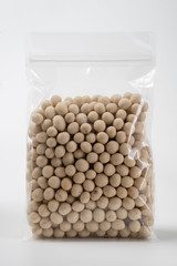 Wall Mural - peanut product on blank plastic container