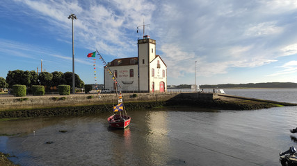 Wall Mural - Esposende / Portugal - July 31, 2020: The tradicional watercraft 