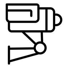 Poster - Security street camera icon. Outline security street camera vector icon for web design isolated on white background