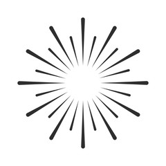 Wall Mural - firework vector icon. firework icon isolated on white background. firework symbol for logo, web, app