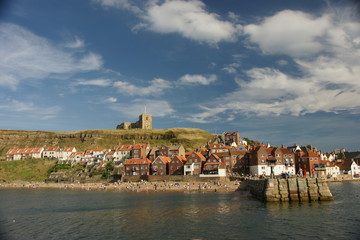 Whitby, Yorkshire seaside town  resort and fishing port 