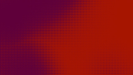 Poster - Dots halftone red purple color pattern gradient texture with technology digital background. Dots pop art comics style.