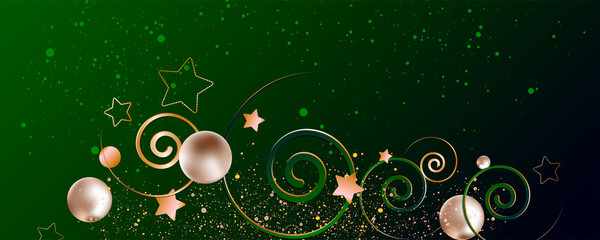 Aufkleber - Abstract art gold design black background universal dressing luminous shiny color golden