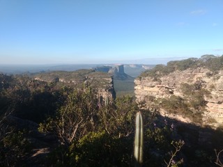 Wall Mural - view from the top of the montain