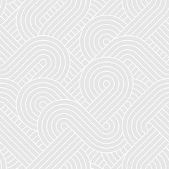 Aufkleber - Seamless abstract retro lines pattern