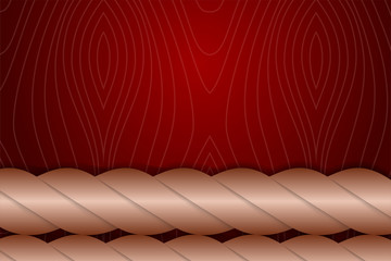 Poster - Abstract geometric background use red gradient with rope on bottom use brown gradient and wood line pattern. 