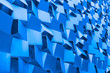 © Janis Abolins - Modern architecture background. Building exterior. Blue background.